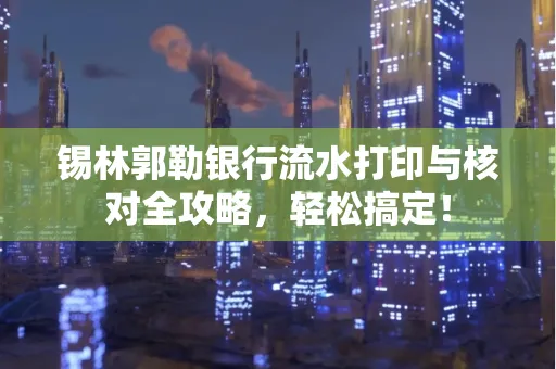 锡林郭勒银行流水打印与核对全攻略，轻松搞定！
